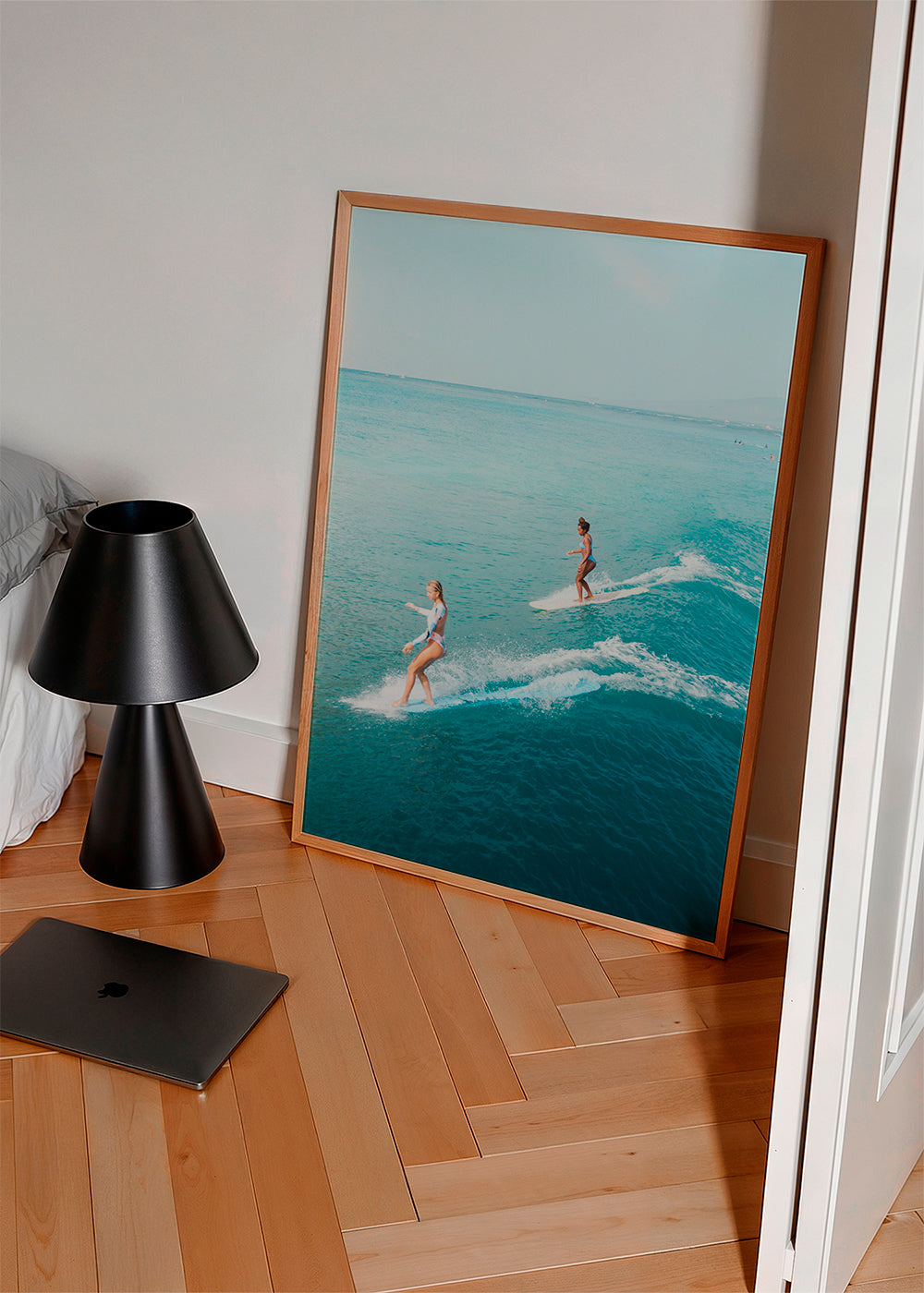 Sport kunst: surfere på åbent hav