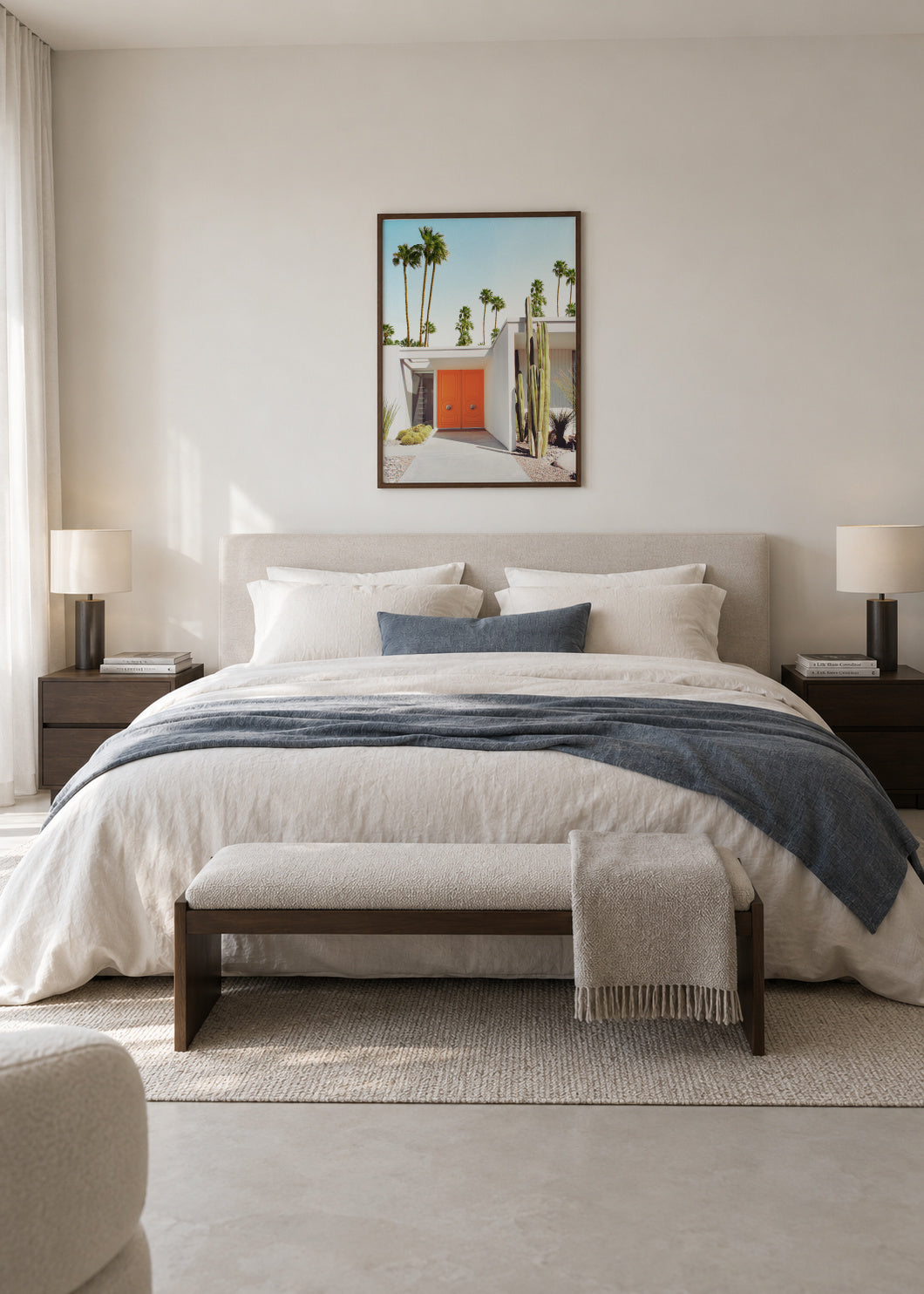 Palm Springs California - Framed poster in an interior