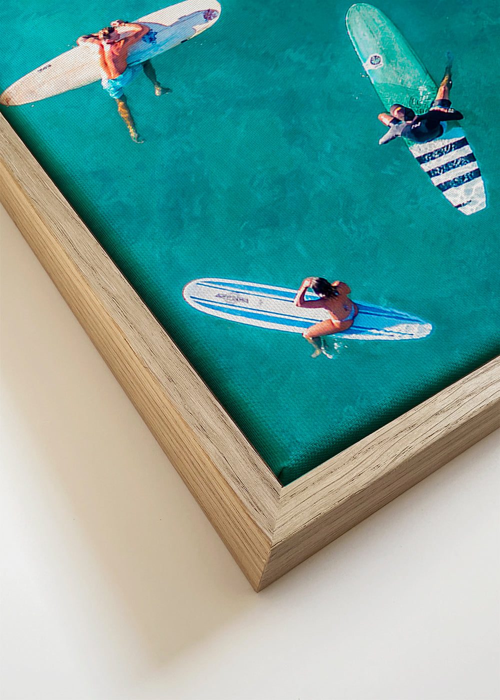 Surf-fotografi set fra luften