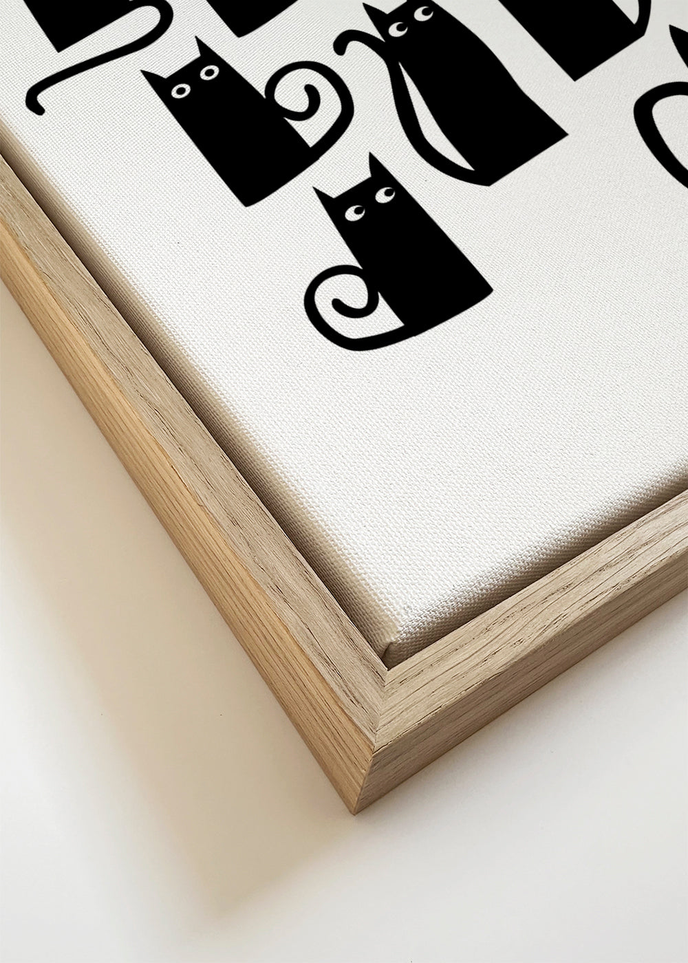 Plakat sorte katte mønster legende