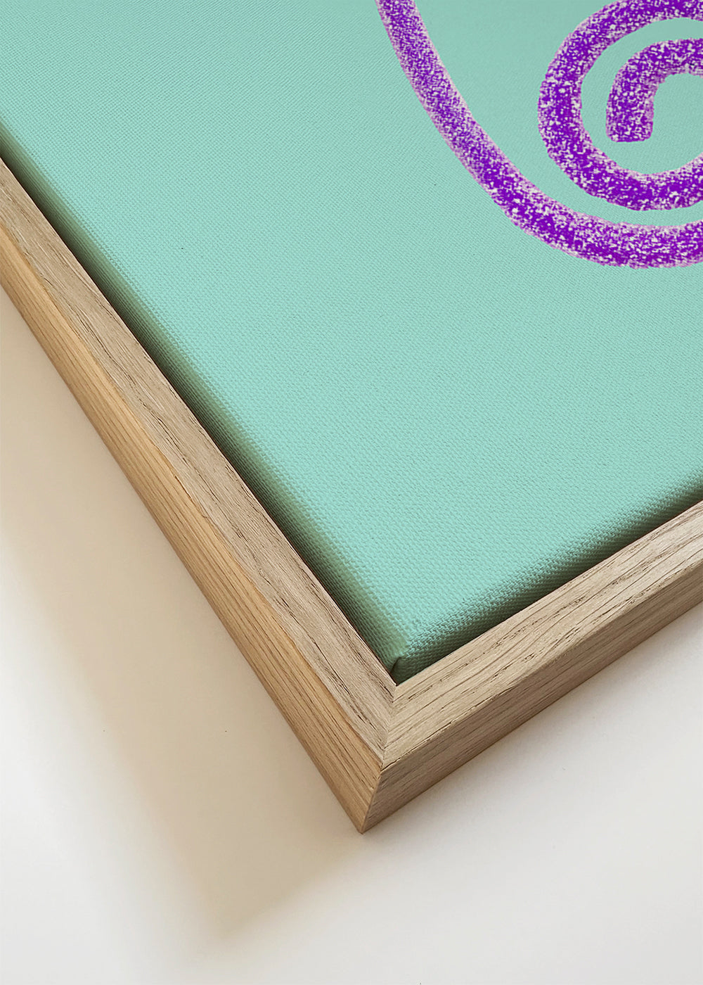 Kunst chameleon grøn med spiral tunge