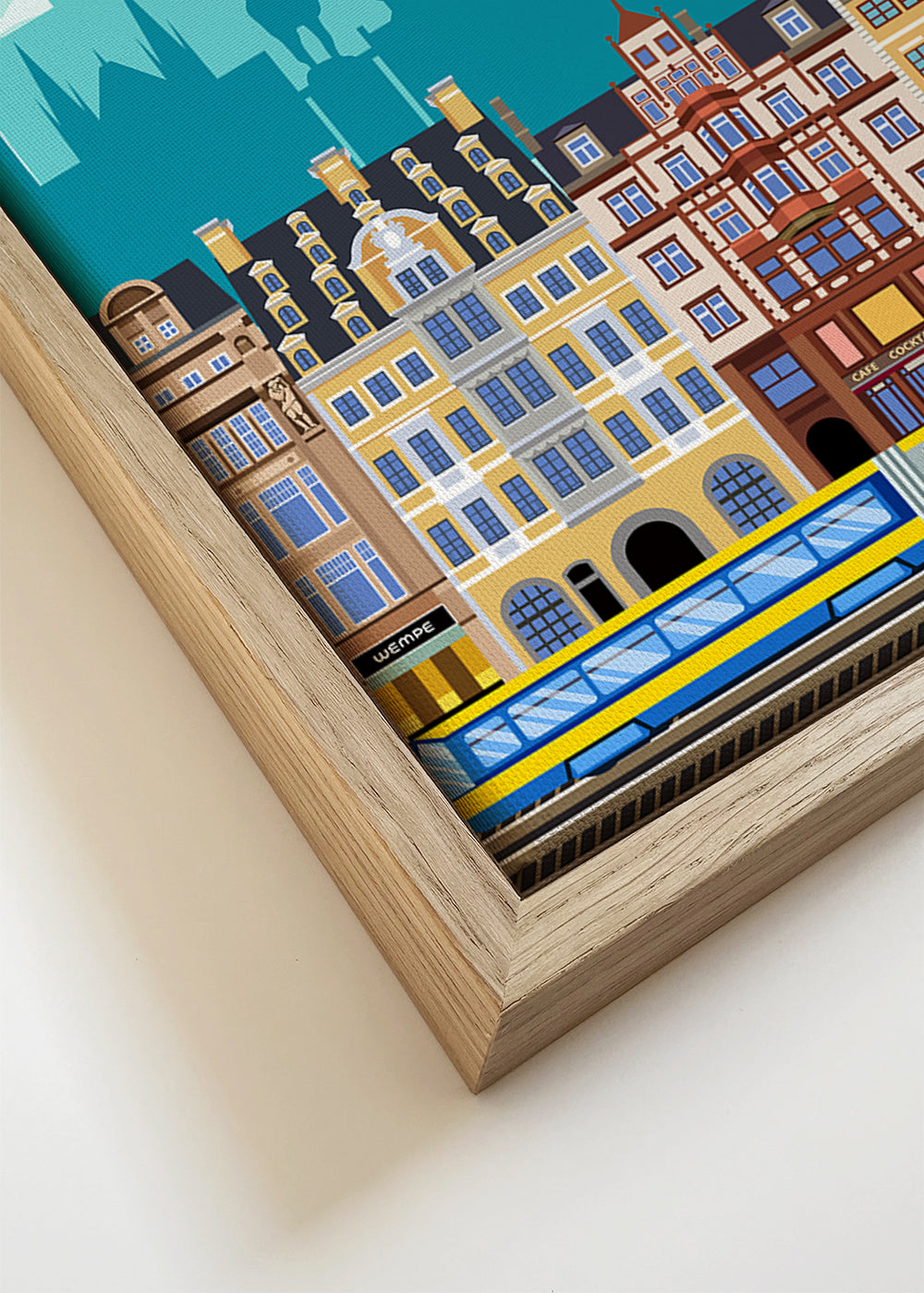 Rejseplakat Leipzig illustration