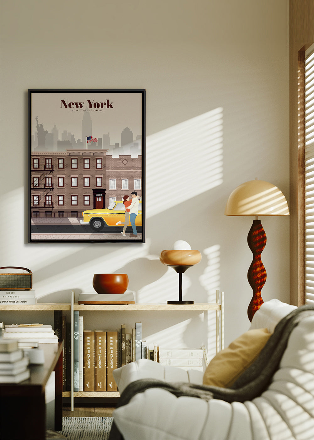 Rejseplakat New York taxi par