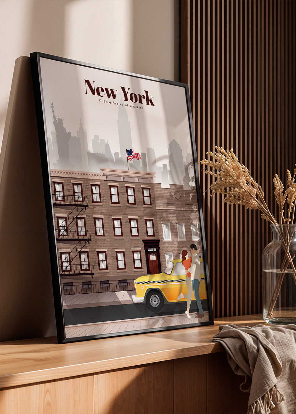 Rejseplakat New York taxi par