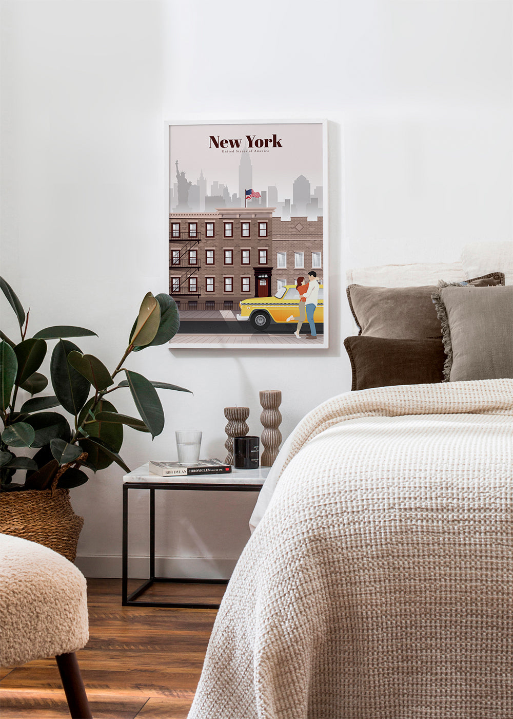 Rejseplakat New York taxi par