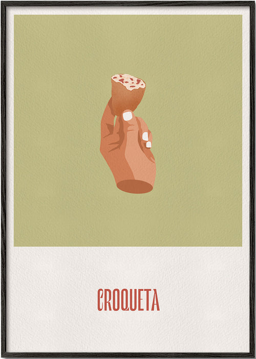 Køkkenkunst Kroket illustration