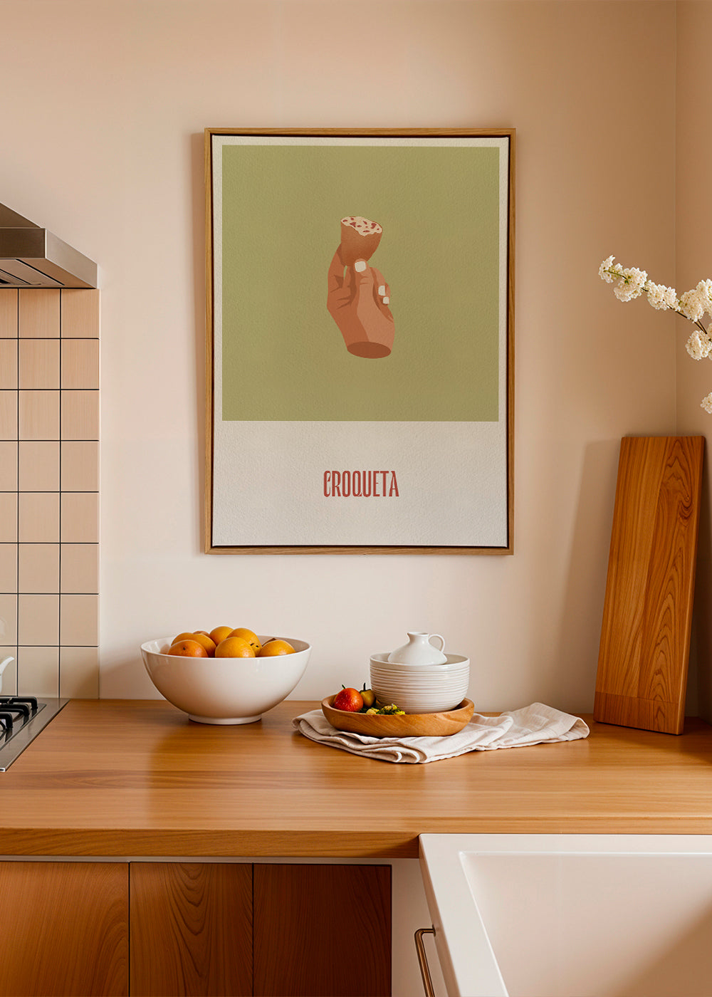 Køkkenkunst Kroket illustration