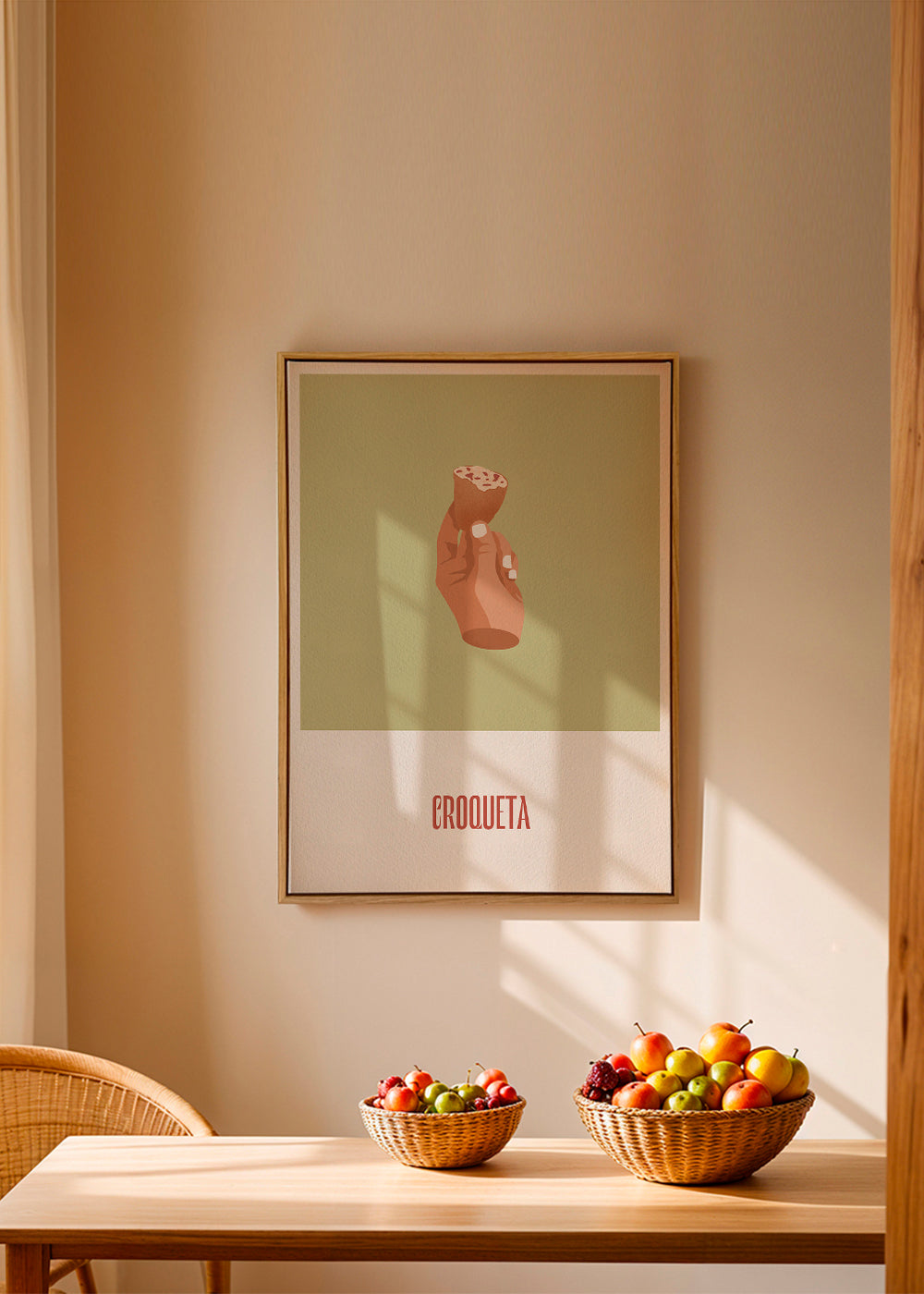 Køkkenkunst Kroket illustration