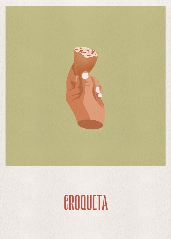 Køkkenkunst Kroket illustration