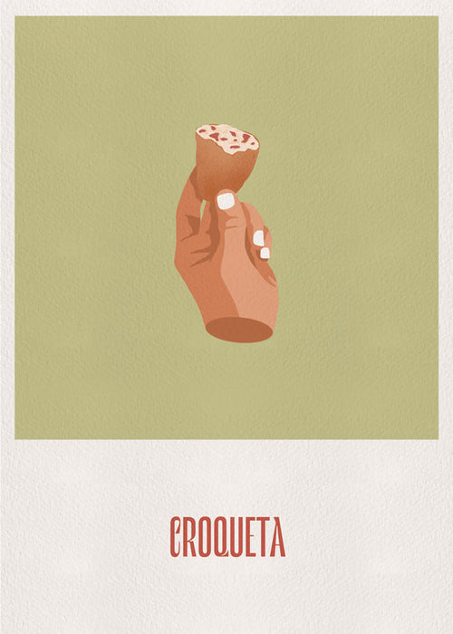 Køkkenkunst Kroket illustration