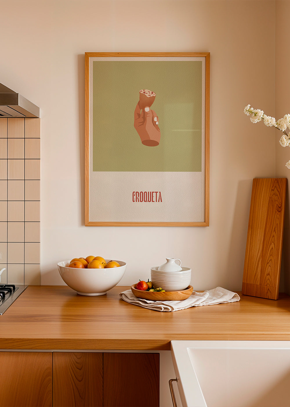 Køkkenkunst Kroket illustration