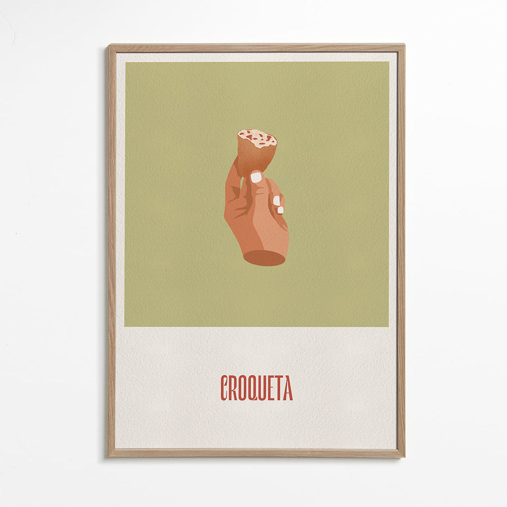 Køkkenkunst Kroket illustration