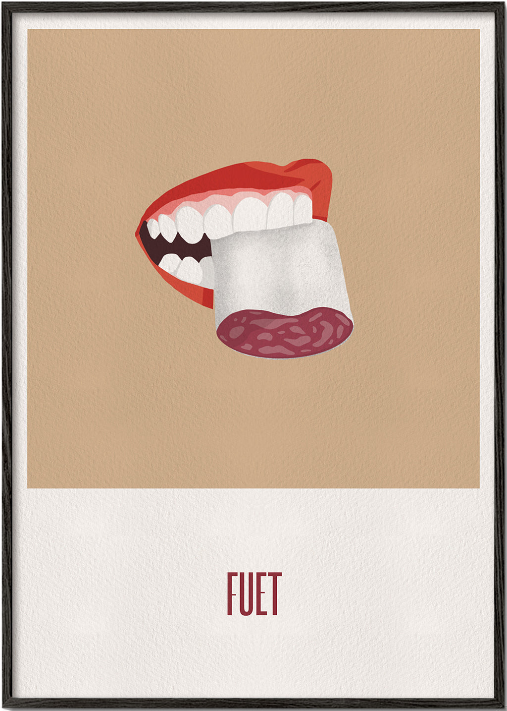 Køkkenkunst Fuet illustration