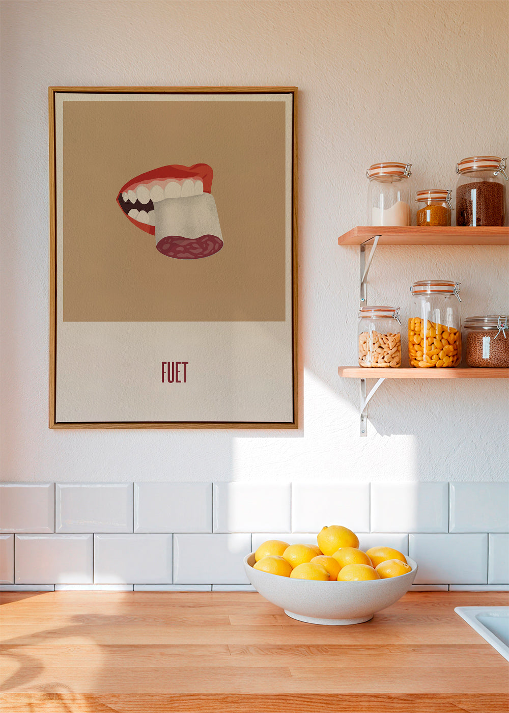 Køkkenkunst Fuet illustration