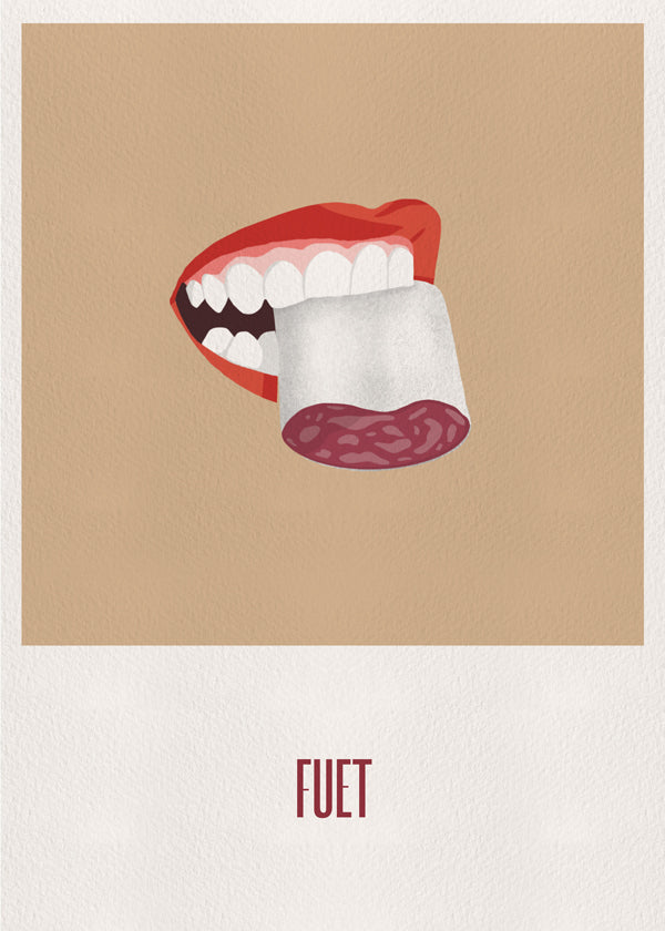 Køkkenkunst Fuet illustration
