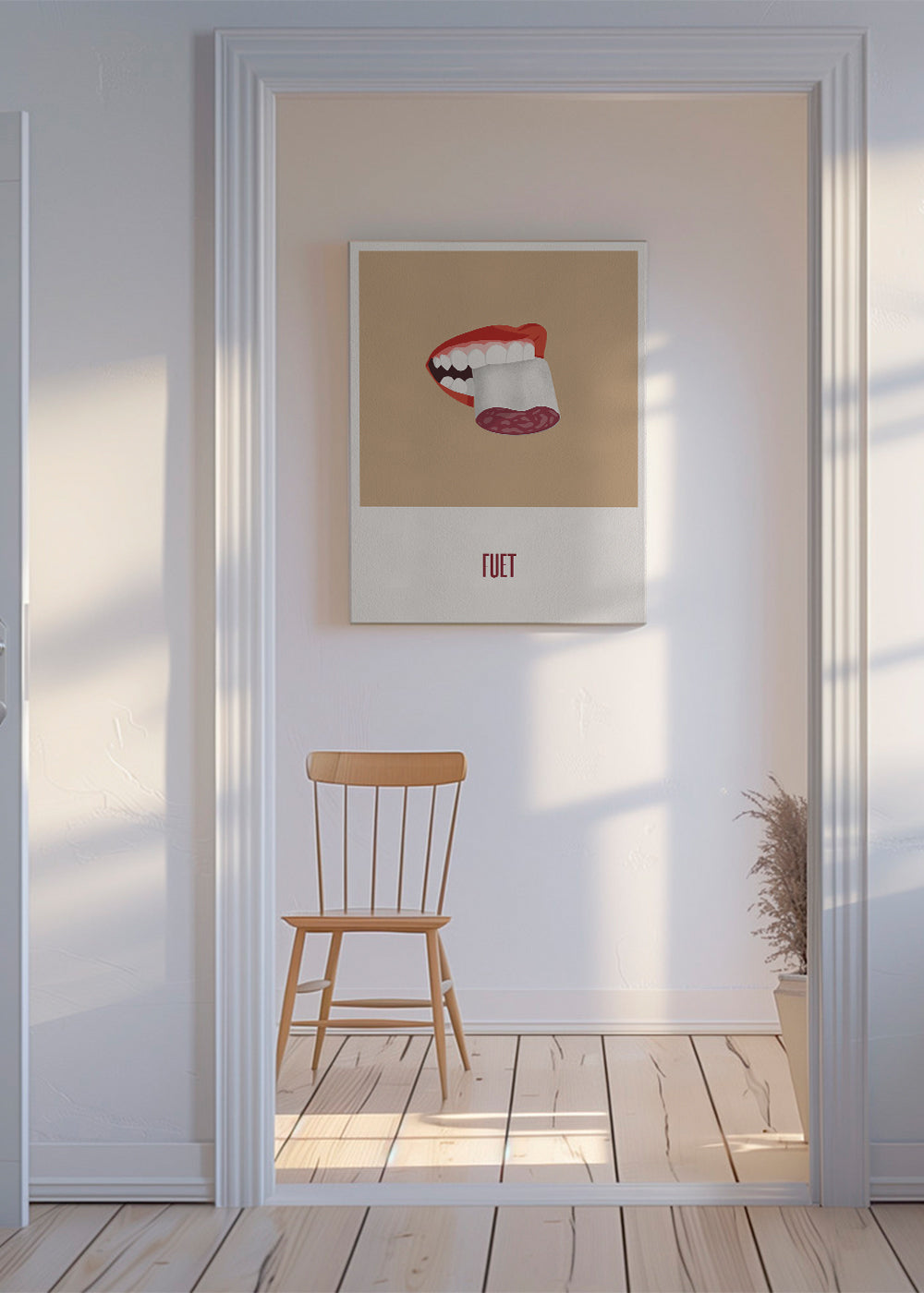 Køkkenkunst Fuet illustration