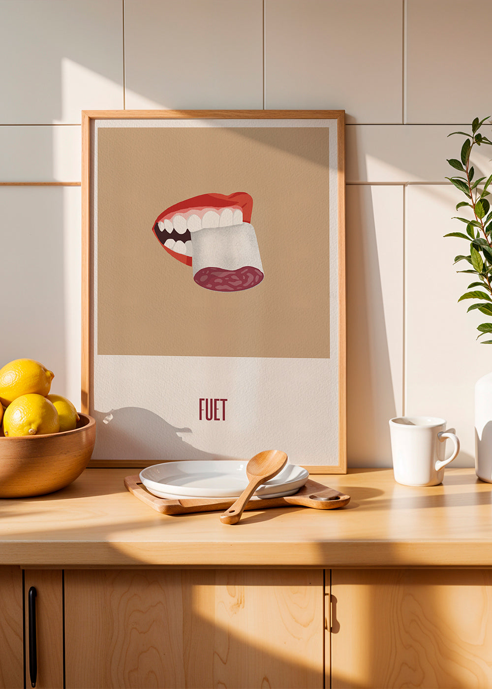Køkkenkunst Fuet illustration