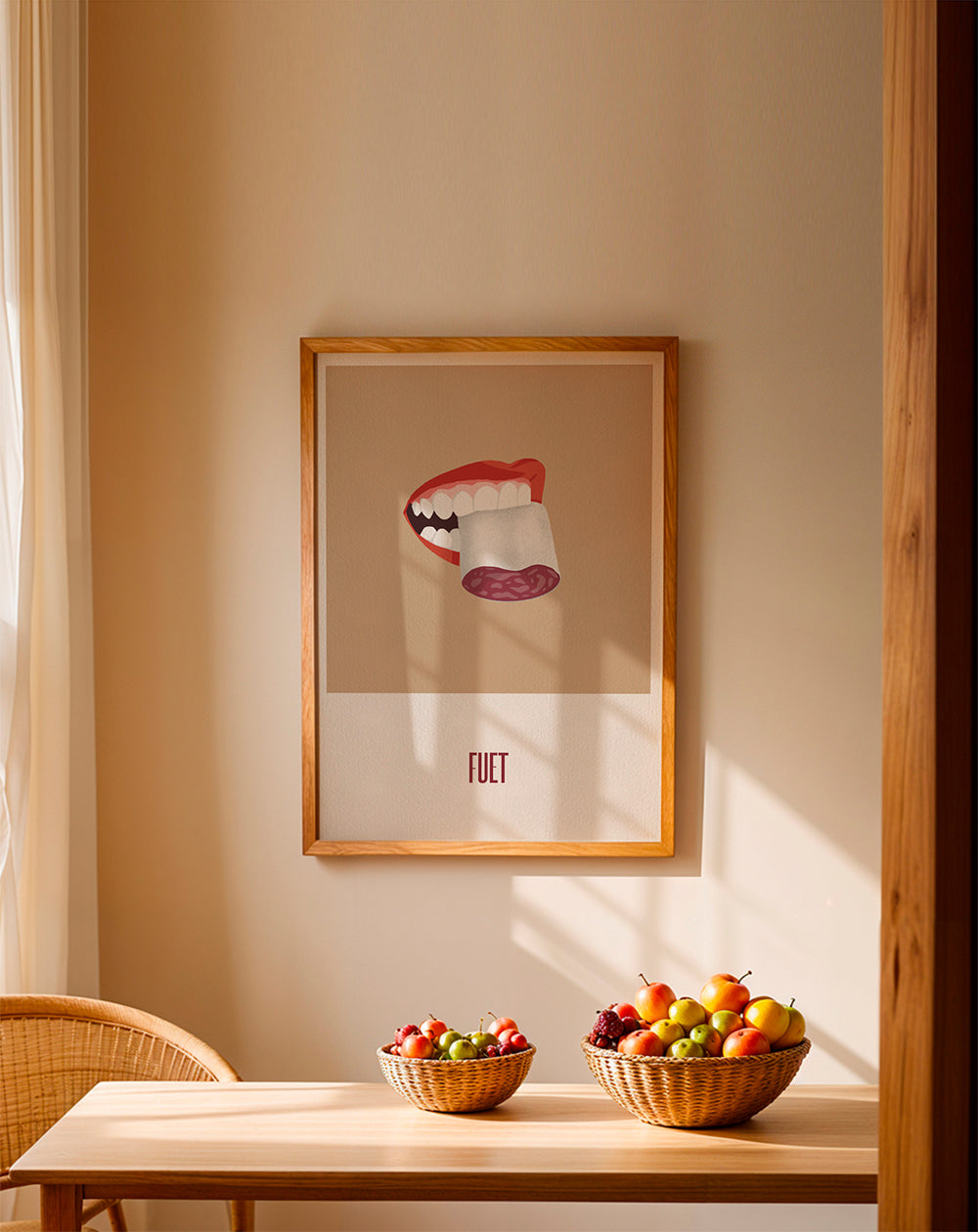 Køkkenkunst Fuet illustration