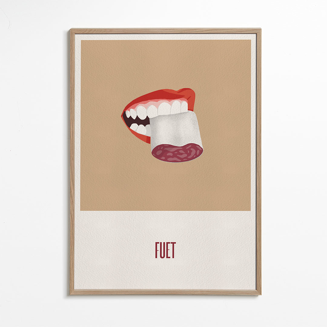Køkkenkunst Fuet illustration