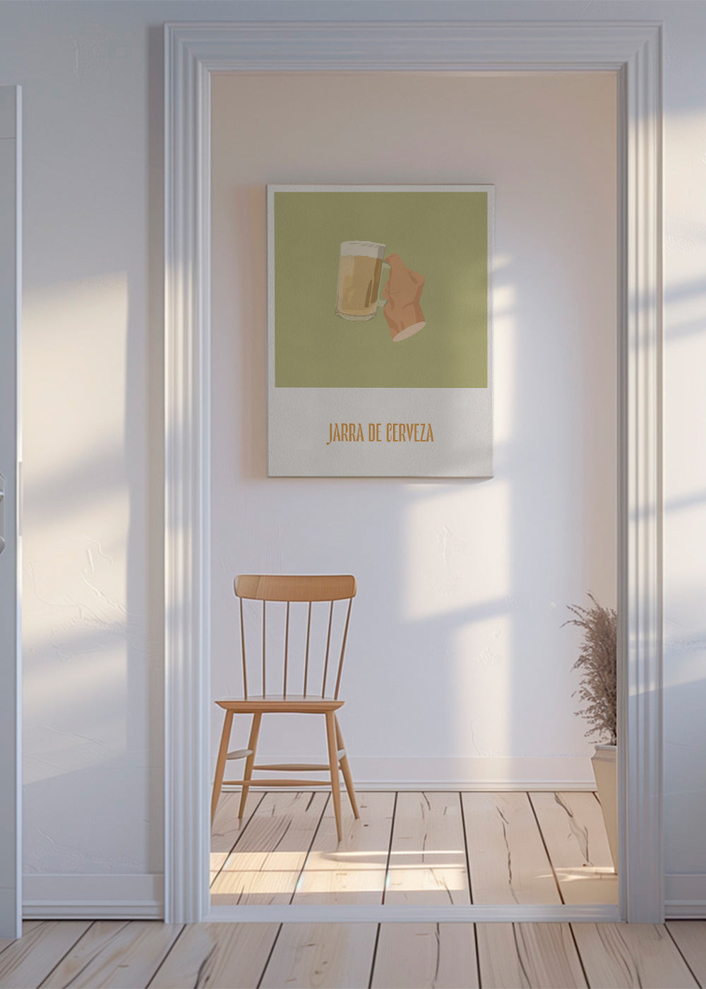 Køkkenkunst: ølkrus illustration