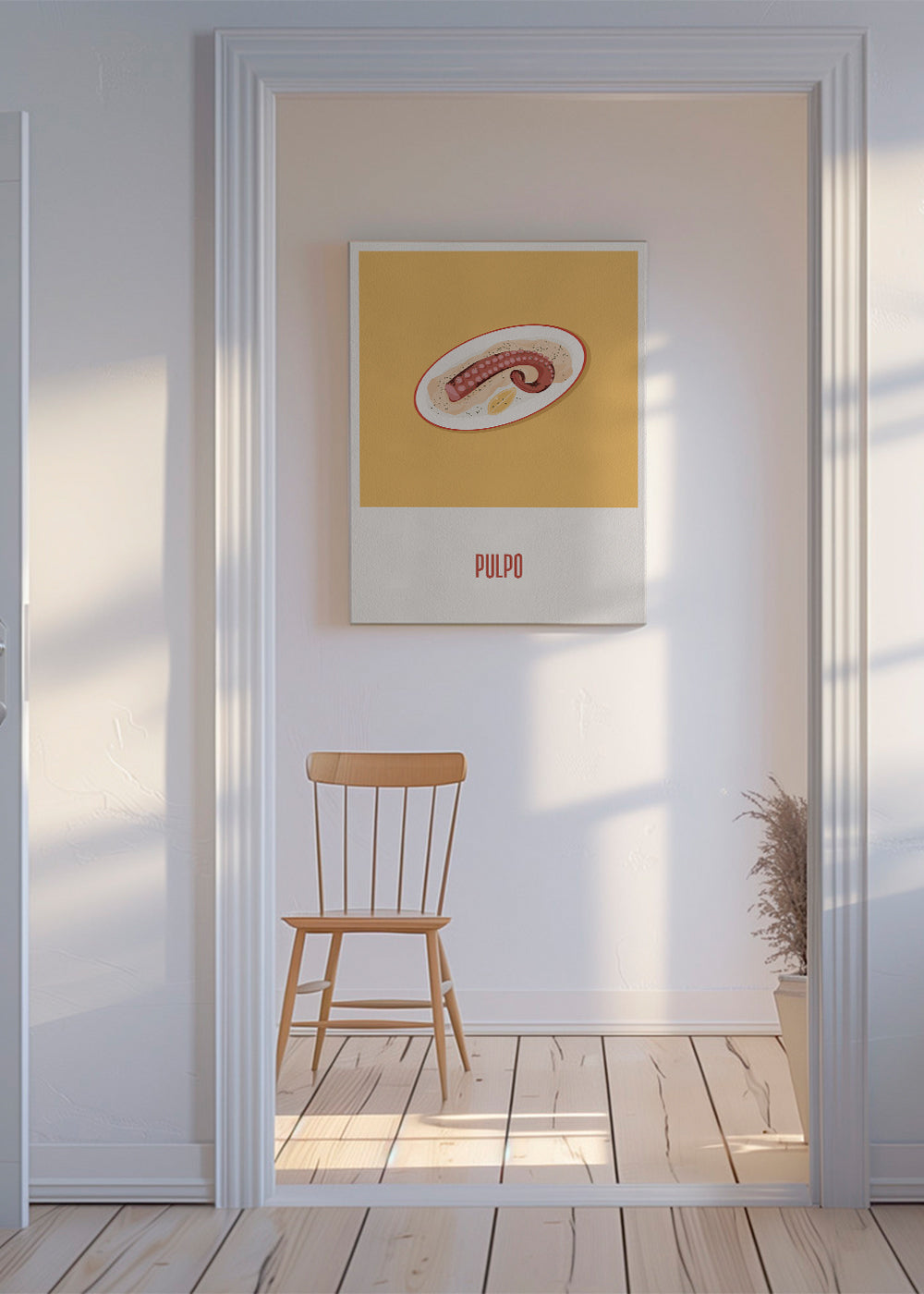 Køkkenkunst: blæksprutte på enkelt fad