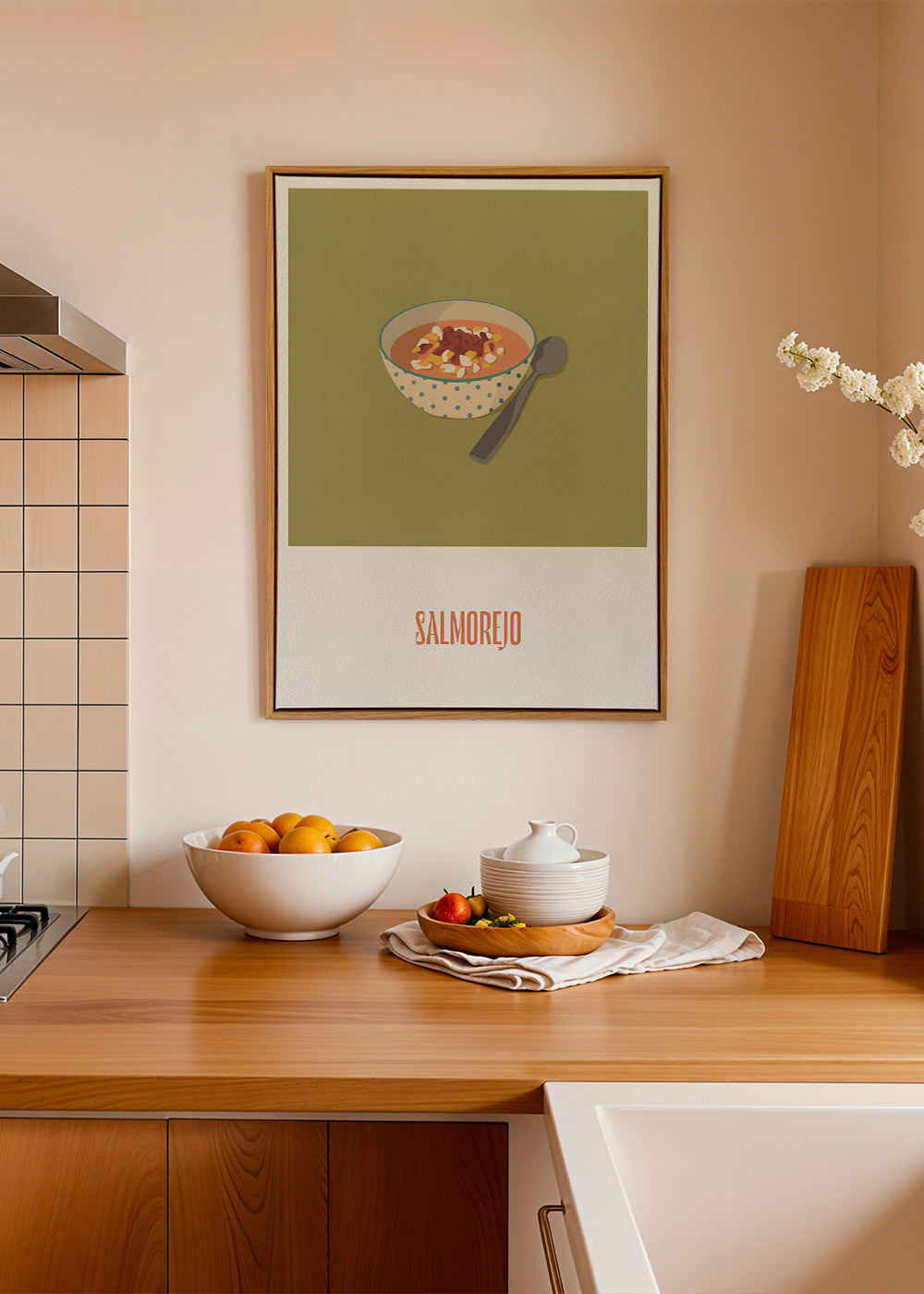 Køkkenkunst Salmorejo illustration