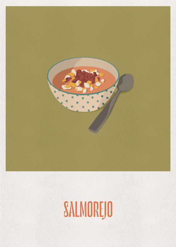 Køkkenkunst Salmorejo illustration