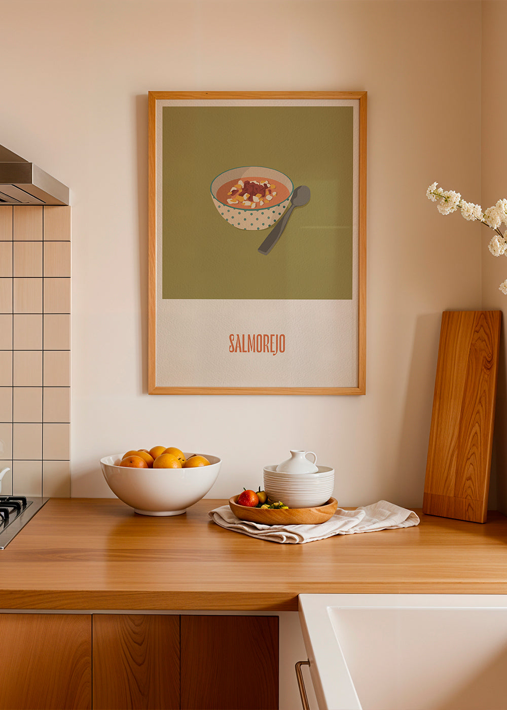 Køkkenkunst Salmorejo illustration