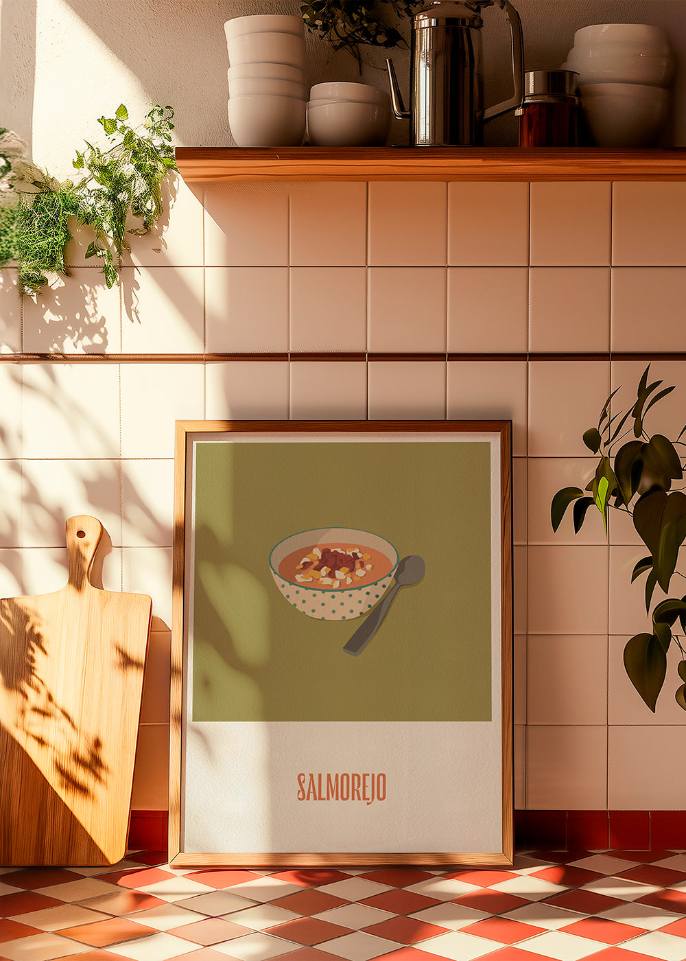 Køkkenkunst Salmorejo illustration