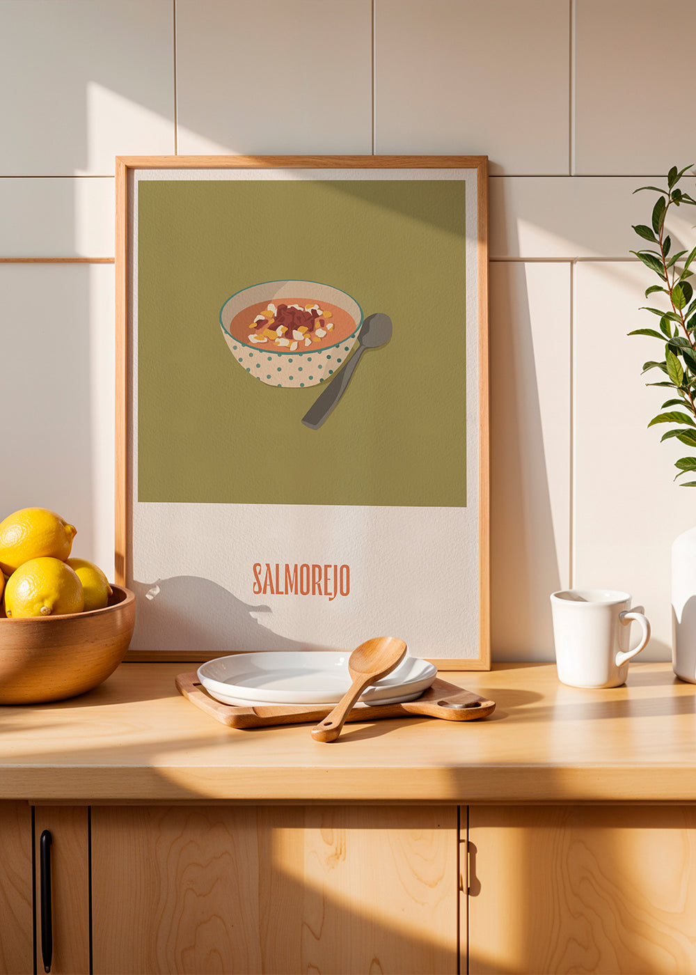 Køkkenkunst Salmorejo illustration