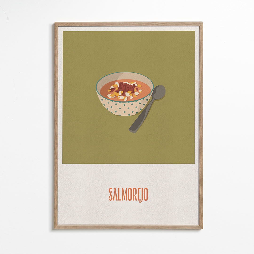 Køkkenkunst Salmorejo illustration