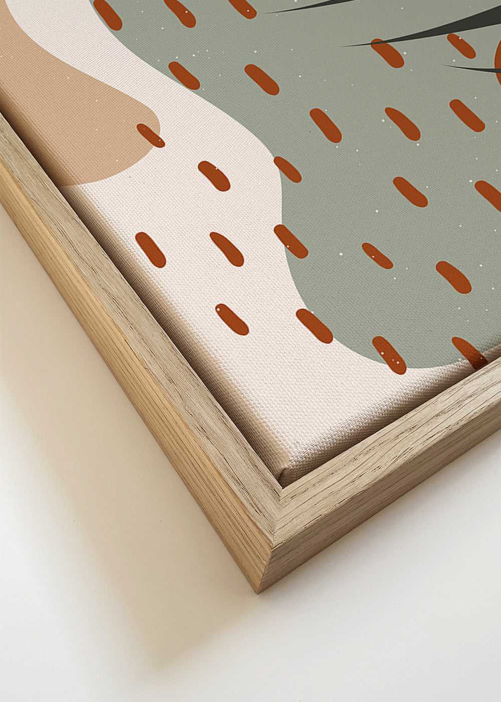 Botanisk plakat med tropisk blad minimal