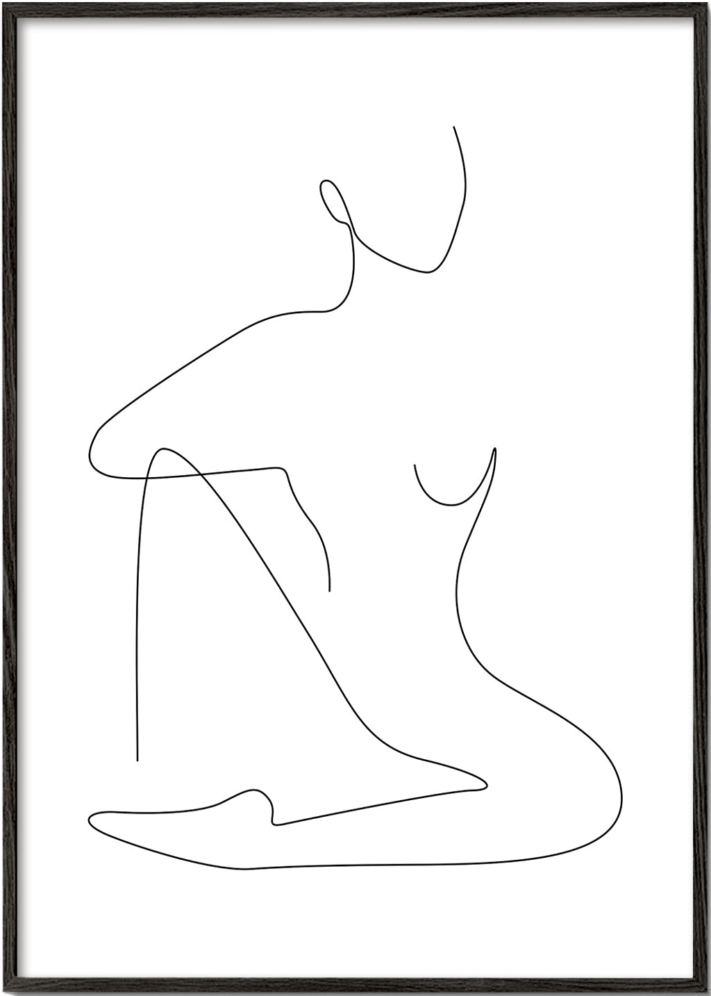 Illustration af minimalistisk linjefigur