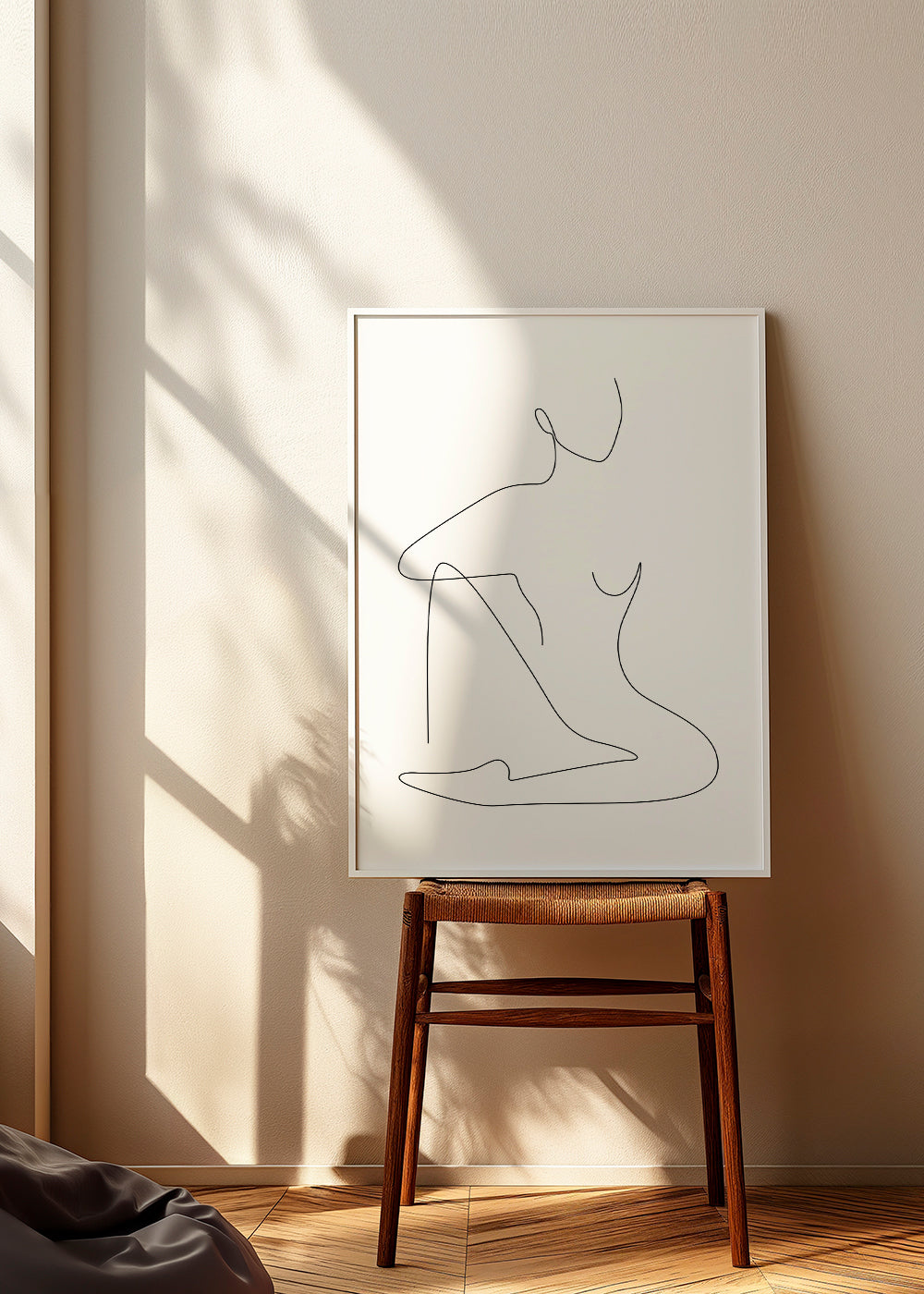 Illustration af minimalistisk linjefigur