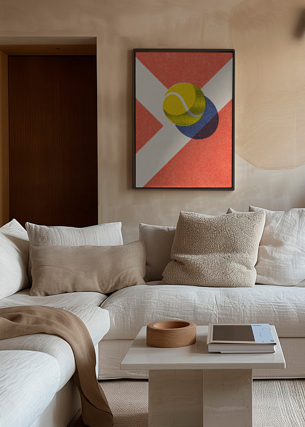 Sportsart: grafisk tennisbold