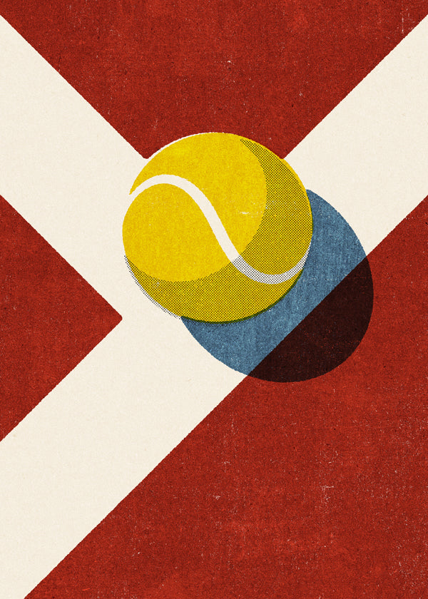 Sportsart: grafisk tennisbold