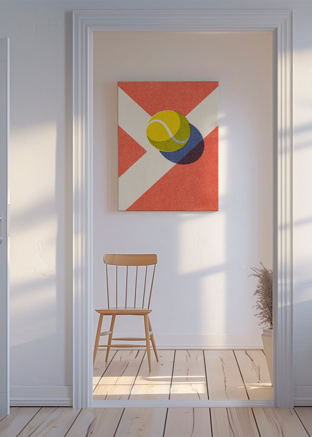 Sportsart: grafisk tennisbold