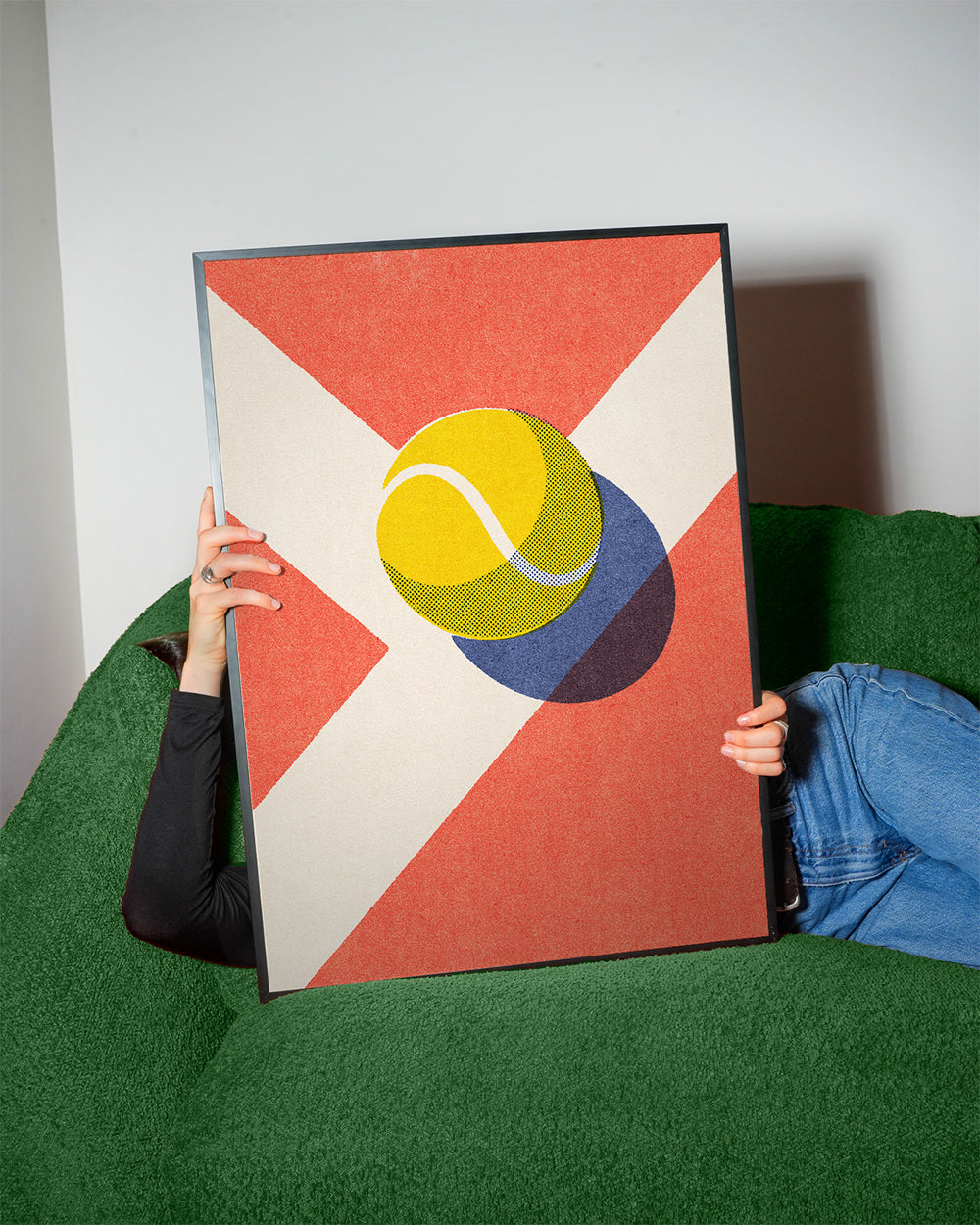 Sportsart: grafisk tennisbold