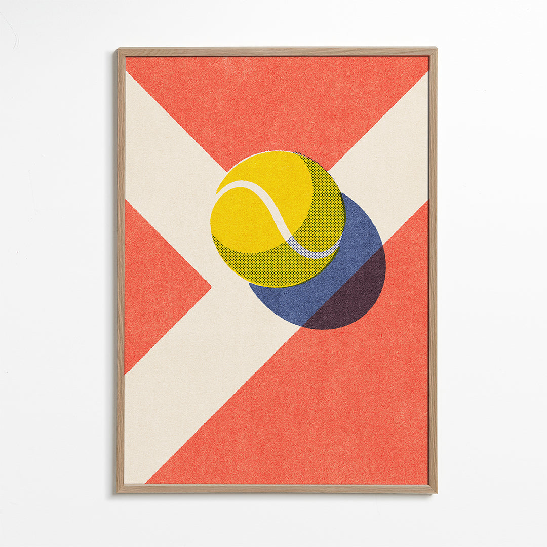 Sportsart: grafisk tennisbold