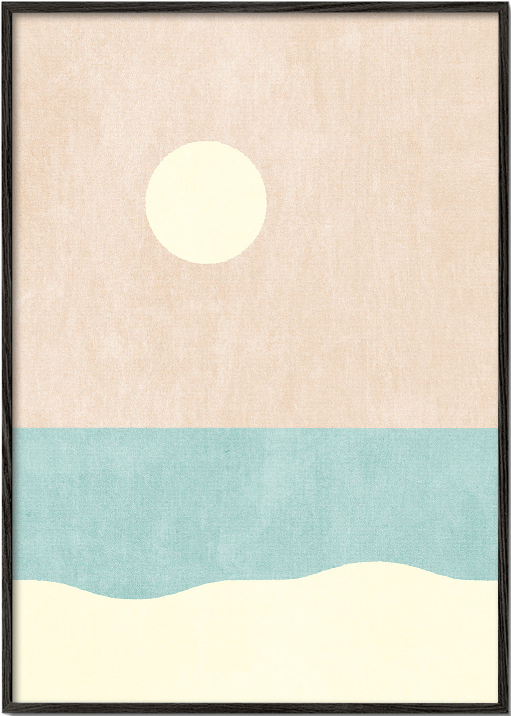 Minimalistisk strandlandskab