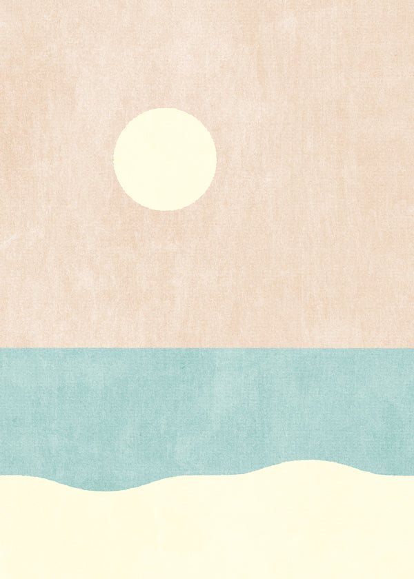 Minimalistisk strandlandskab