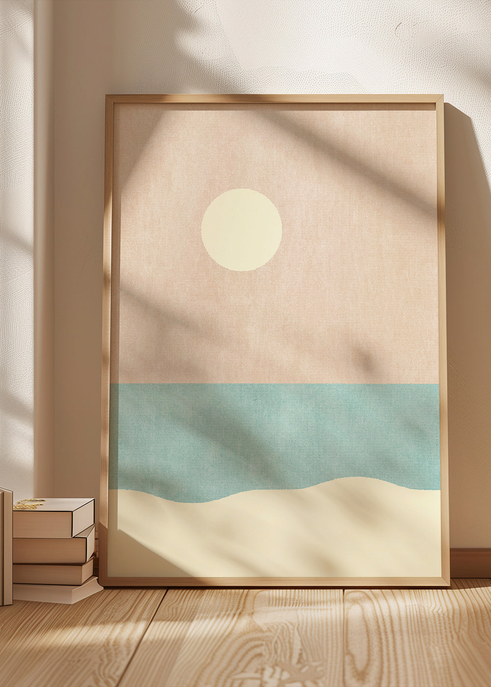 Minimalistisk strandlandskab