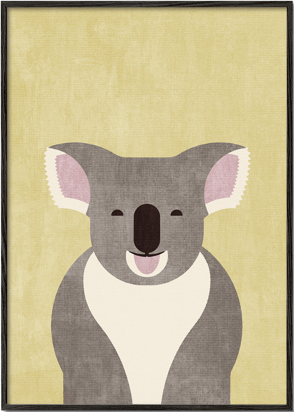 Børneplakat smilende koala