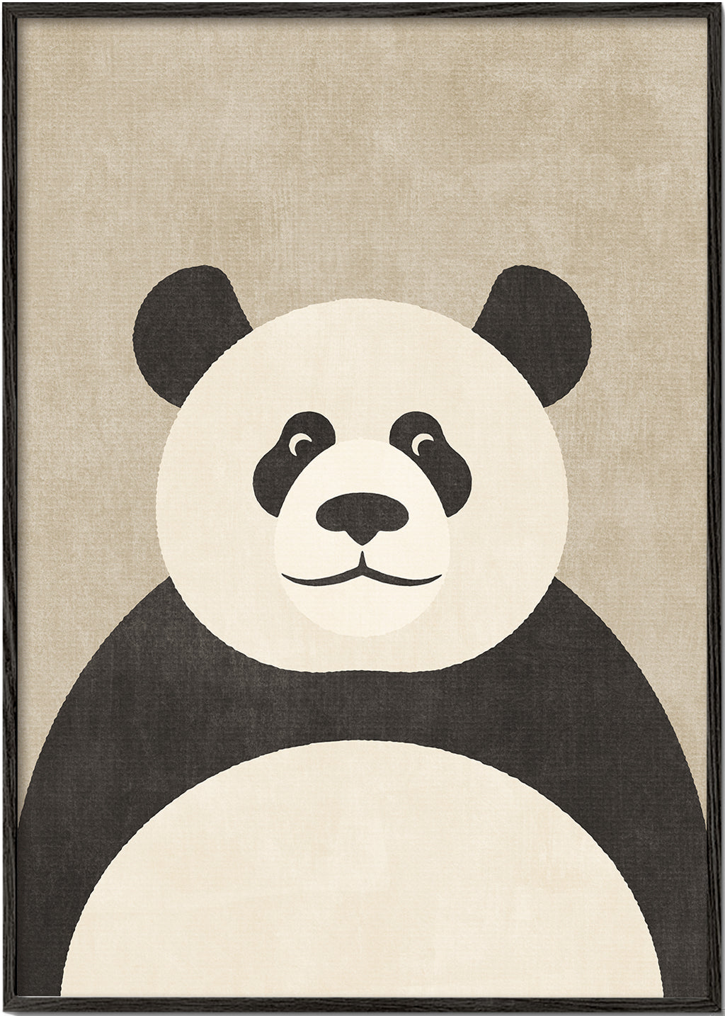 Panda illustration til børneværelset