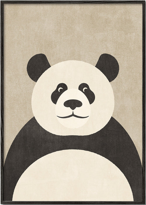 Panda illustration til børneværelset