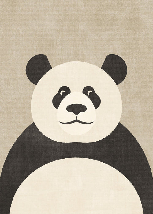 Panda illustration til børneværelset