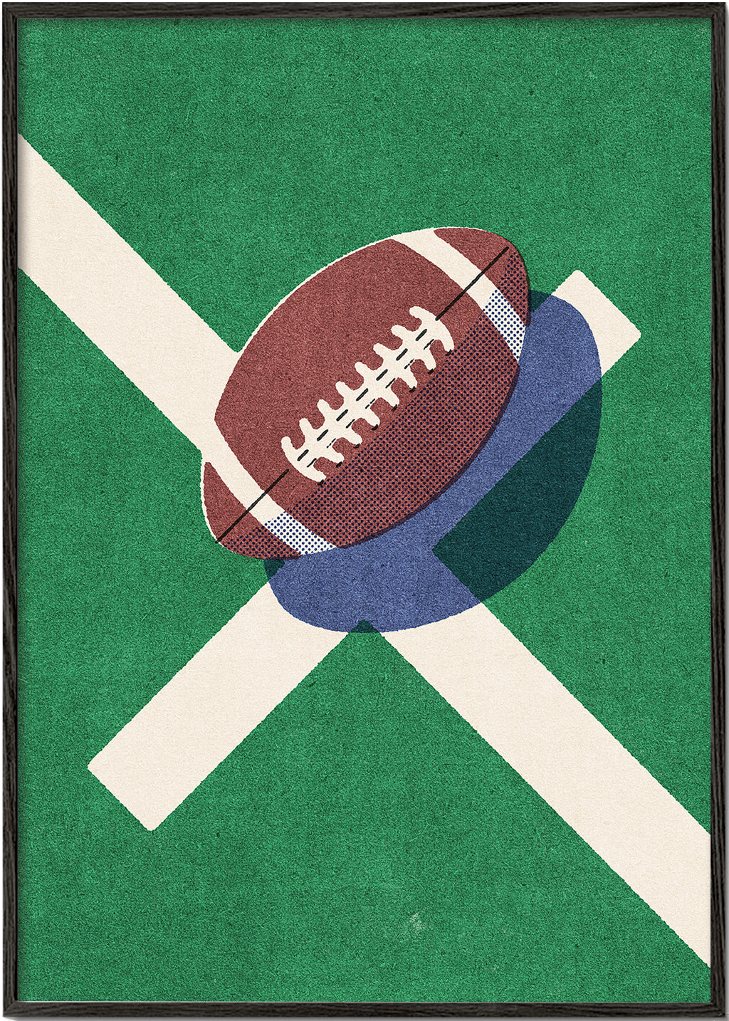 Sportkunst: Amerikansk fodbold på banen