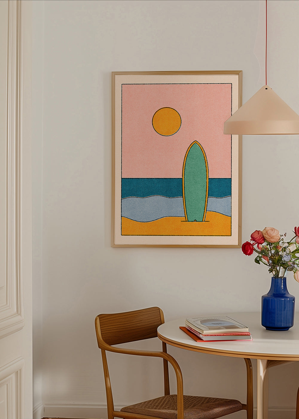 Landskabskunst med surfbræt