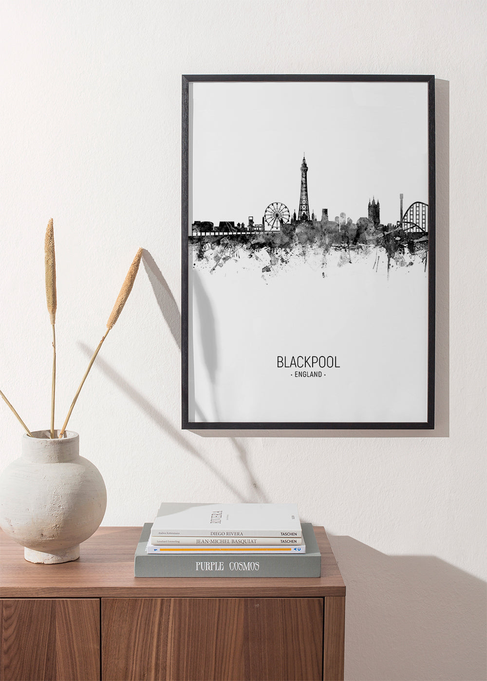 Køkkenkunst Blackpool skyline blæk