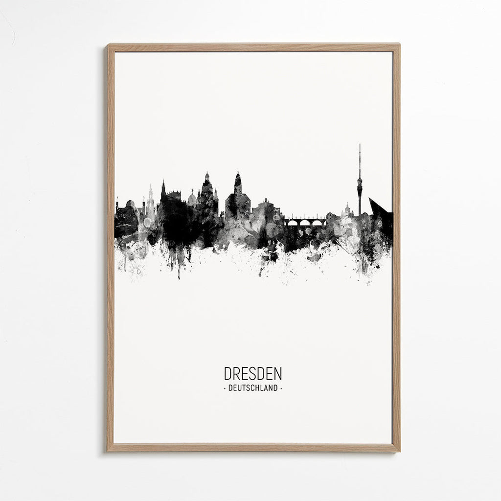 Bybillede Dresden i blæk